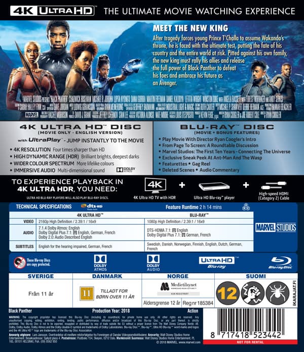 Black Panther (4K Ultra HD + Blu-ray)