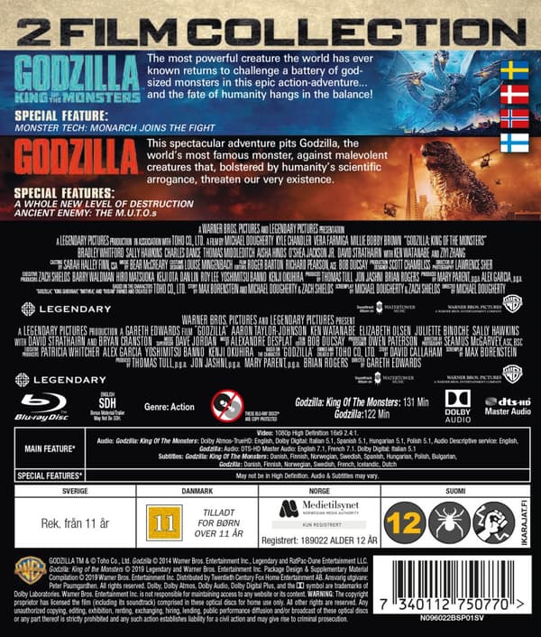 Godzilla 1+2 (2 Blu-ray)