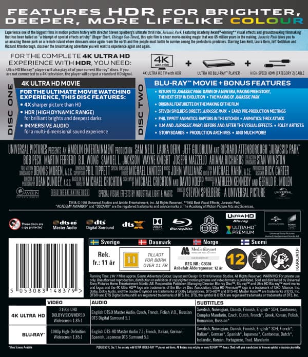 Jurassic Park (4K Ultra HD + Blu-ray)