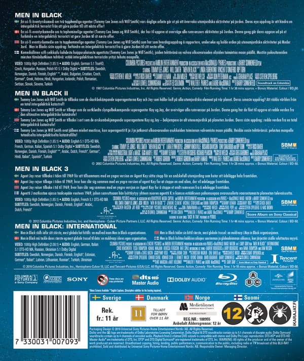 Men in black 1-4 (4 Blu-ray)