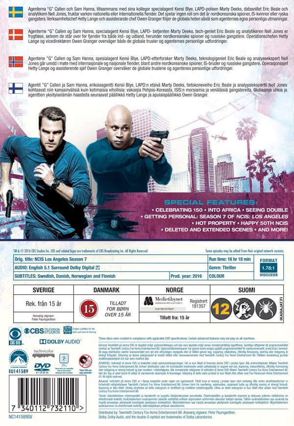 NCIS Los Angeles / Säsong 7 (6 DVD)