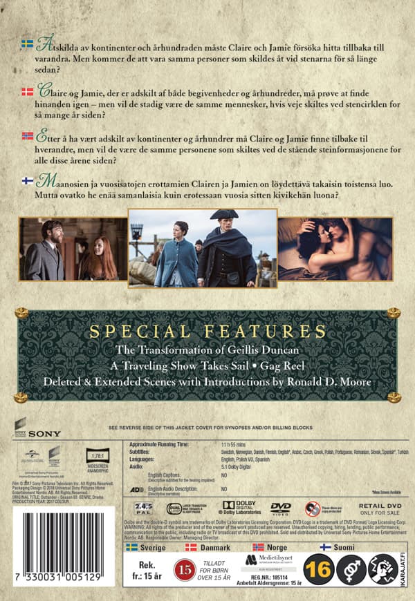 Outlander / Säsong 3 (5 DVD)