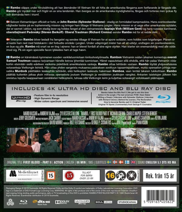 Rambo 2 (4K Ultra HD + Blu-ray)