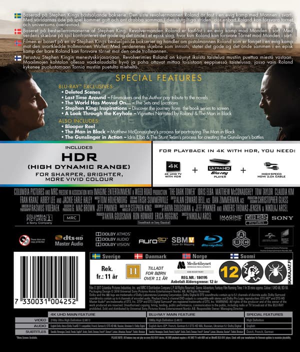The dark tower (4K Ultra HD + Blu-ray)