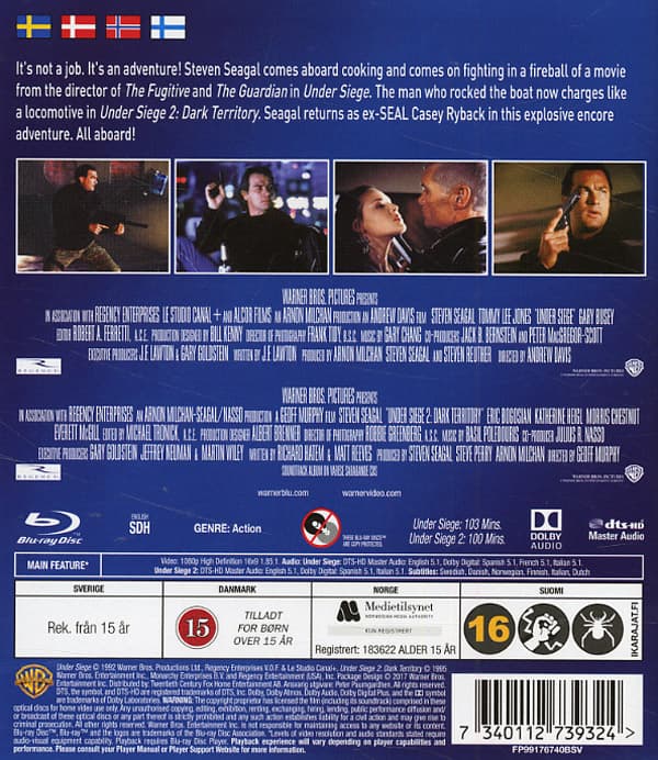 Under belägring 1+2 (2 Blu-ray)