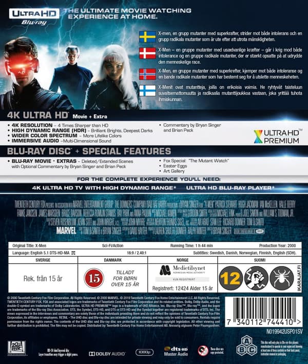 X-Men (4K Ultra HD + Blu-ray)