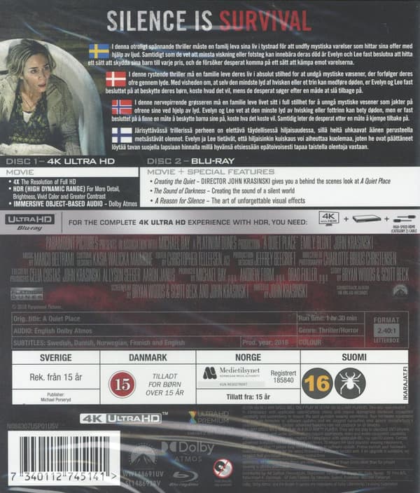 A Quiet Place (4K Ultra HD + Blu-ray)