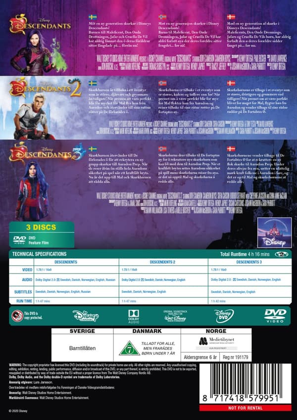 Descendants 1-3 (3 DVD)