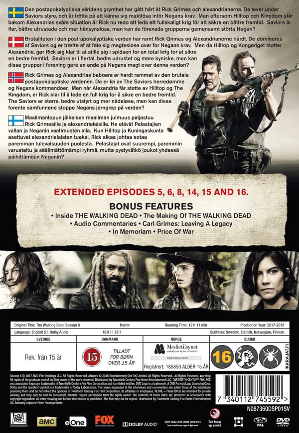 The walking dead / Säsong 8 (6 DVD)