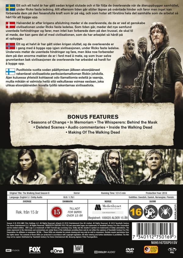 The walking dead / Säsong 9 (6 DVD)