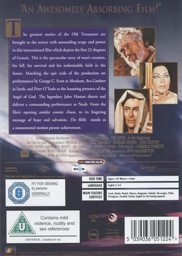 Bibeln... I begynnelsen (DVD)