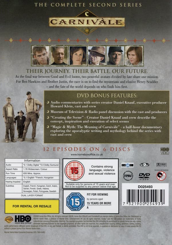 Carnivale / Säsong 2 (6 DVD)