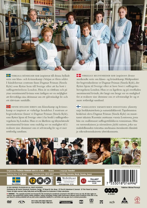 Fröken Frimans krig 1-4 Box (4 DVD)