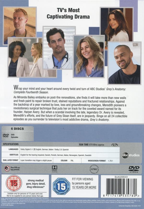 Grey's Anatomy / Säsong 14 (6 DVD)