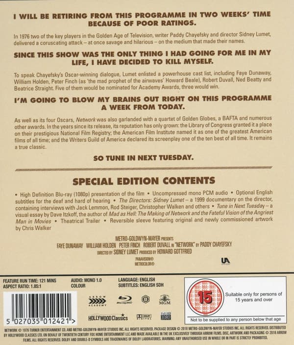 Network (Ej svensk text) (Blu-ray)