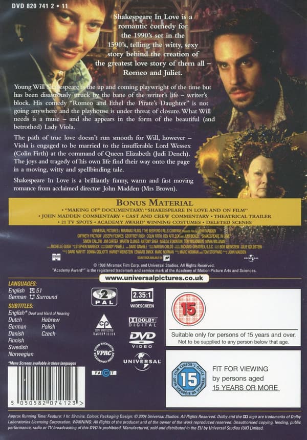 Shakespeare in Love (DVD)