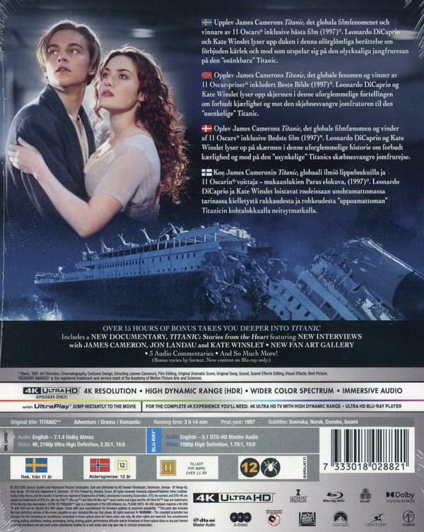 Titanic (4K Ultra HD + 2 Blu-ray)