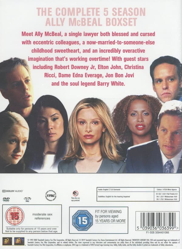 Ally McBeal / Complete coll. (Ej svensk text) (30 DVD)