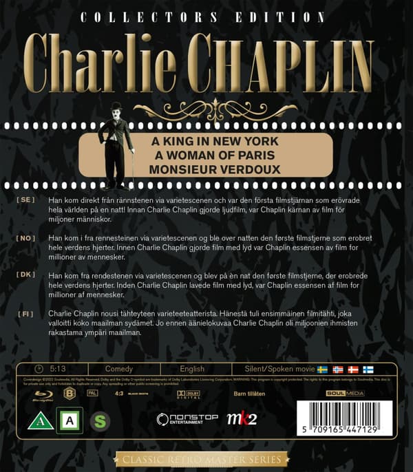 Charlie Chaplin - Exclusive Collection (3 Blu-ray)