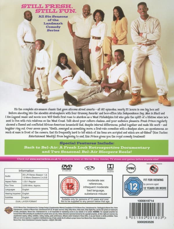 Fresh Prince of Bel-Air/Complete series(Ej text) (23 DVD)