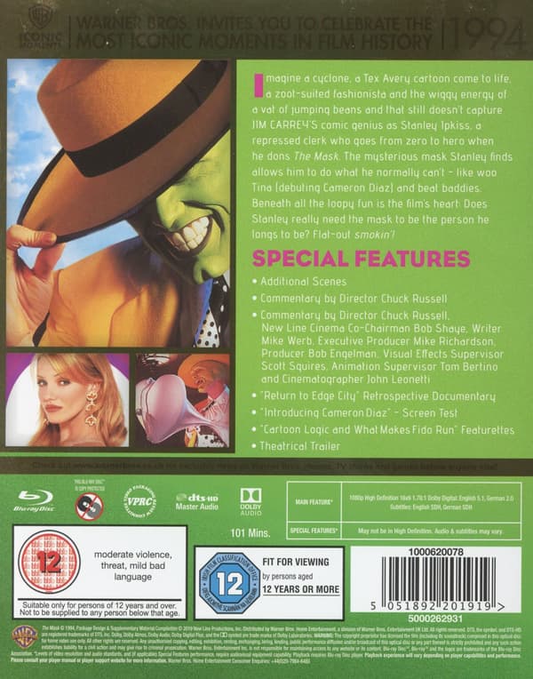 The Mask (Ej svensk text) (Blu-ray)