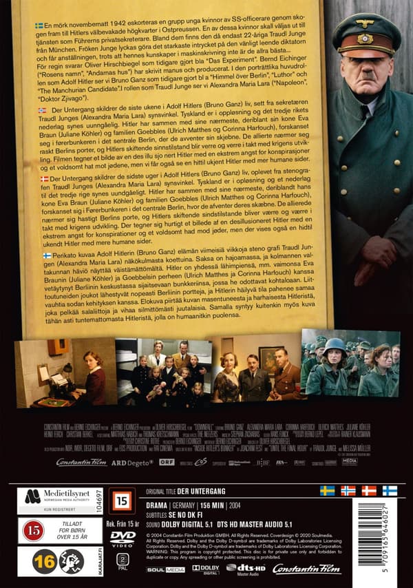 Undergången / Hitler och tredje rikets fall (DVD)
