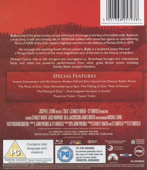 Zulu (Ej svensk text) (Blu-ray)