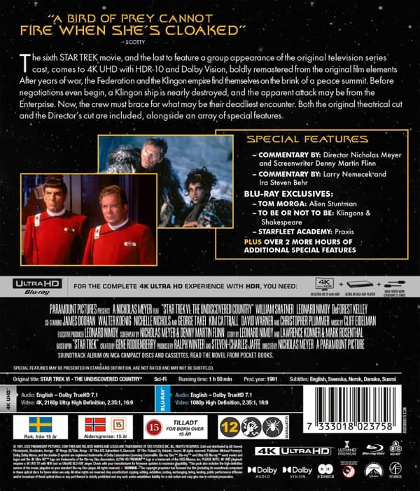 Star Trek 6 (4K Ultra HD + Blu-ray)