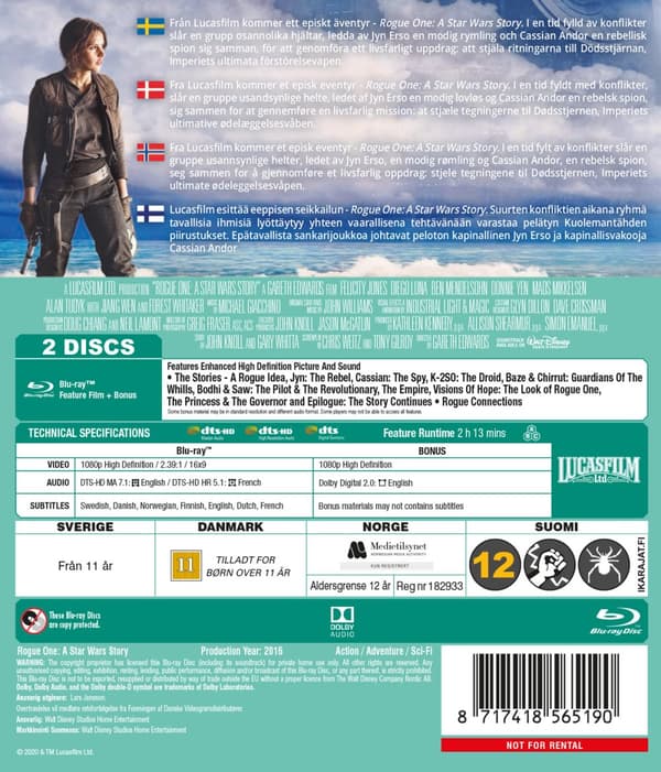 Star Wars / Rogue one (2 Blu-ray)