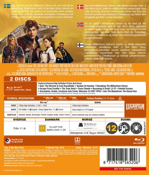 Star Wars / Solo (2 Blu-ray)