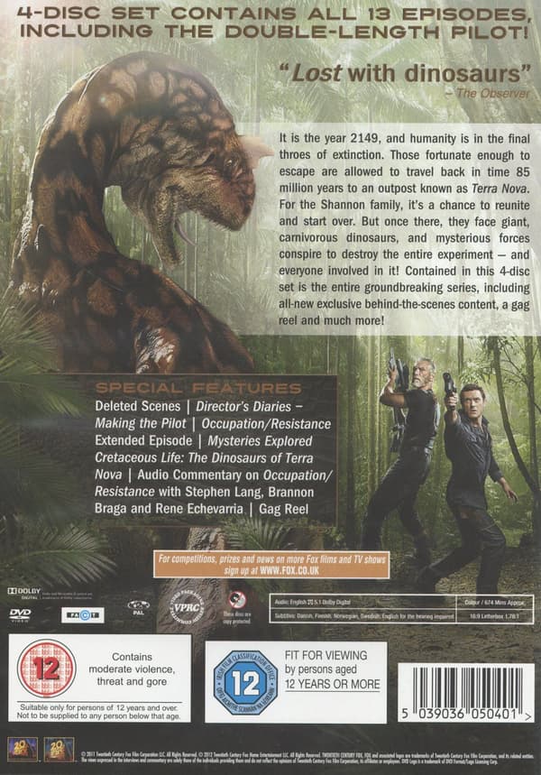 Terra Nova / Den kompletta serien (4 DVD)