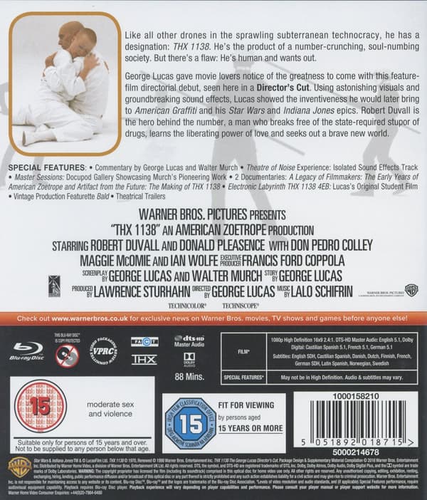 THX 1138: The George Lucas / Director's Cut (Blu-ray)