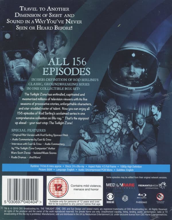 Twilight Zone / Complete Series (Ej svensk text) (24 Blu-ray)