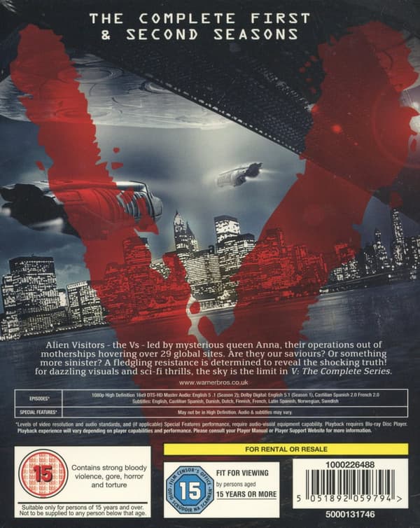 V - Säsong 1+2 (4 Blu-ray)
