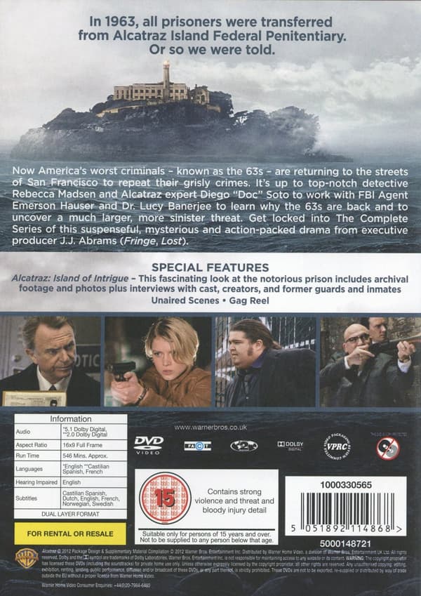 Alcatraz / Complete series (3 DVD)