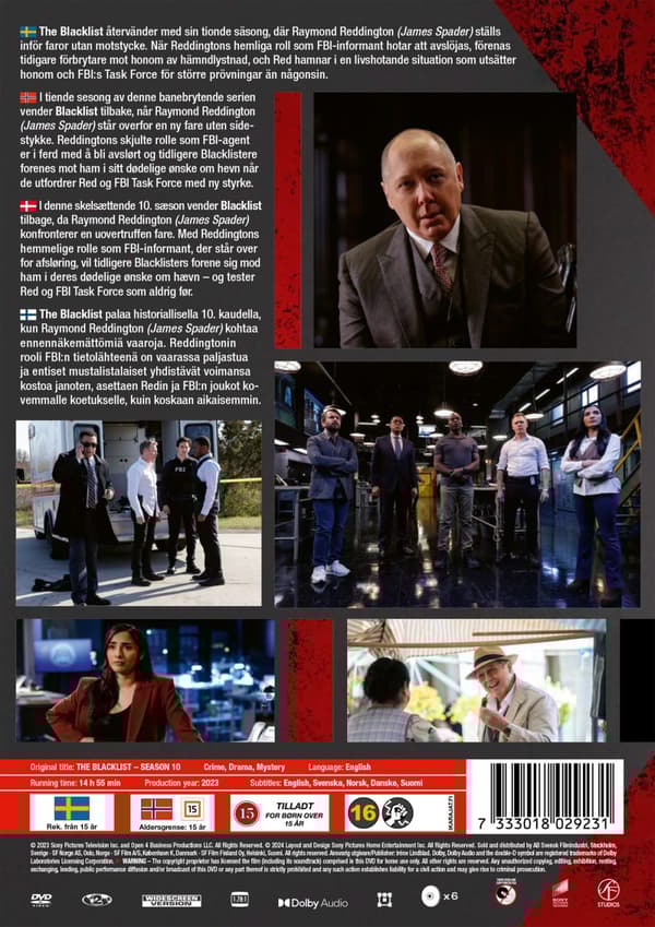 Blacklist / Säsong 10 (6 DVD)