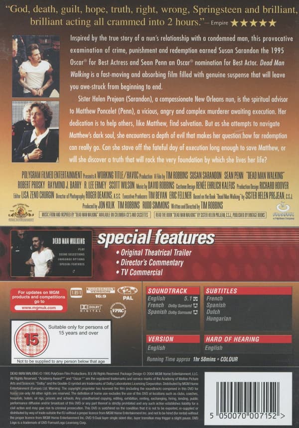 Dead man walking (Ej svensk text) (DVD)