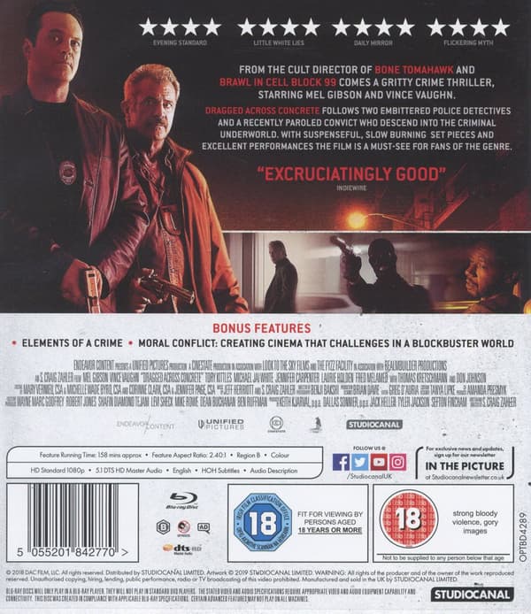Dragged across concrete (Ej svensk text) (Blu-ray)