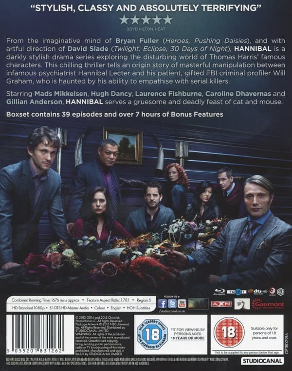 Hannibal / The Complete Series (Ej svensk text) (12 Blu-ray)
