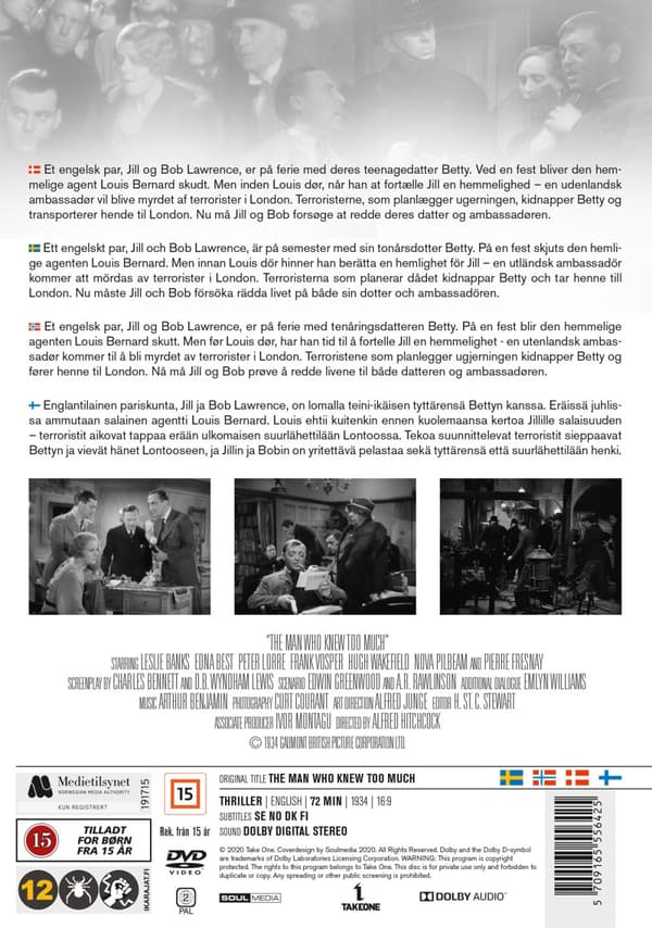 Hitchcock / Mannen som visste för mycket (DVD)