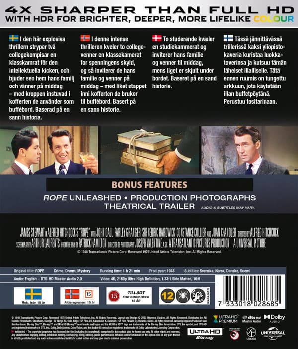 Hitchcock / Repet (4K Ultra HD)