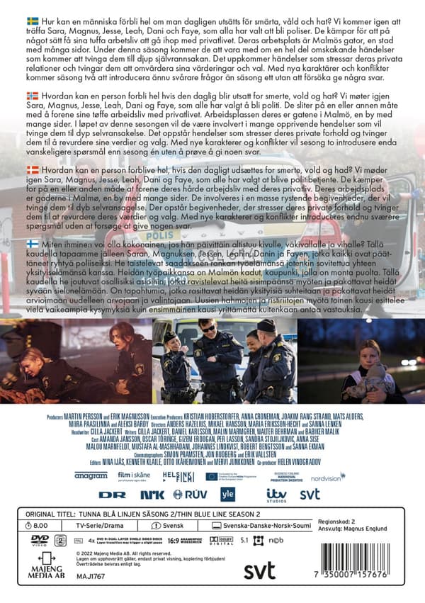 Tunna Blå Linjen / Säsong 2 (4 DVD)