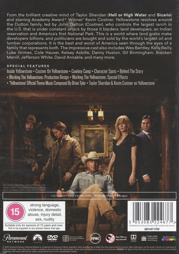 Yellowstone / Säsong 1 (Ej svensk text) (4 DVD)