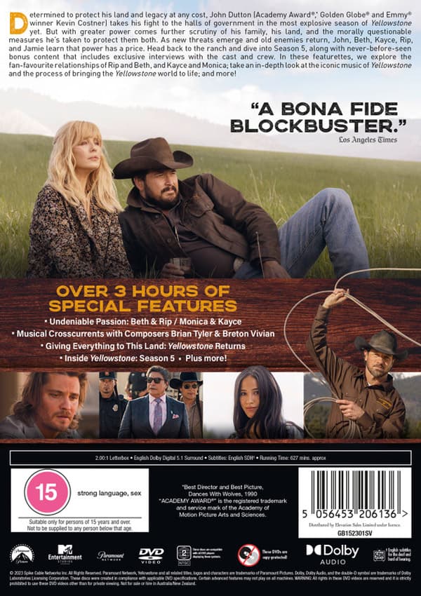 Yellowstone / Säsong 5 vol 1 (Ej svensk text) (4 DVD)