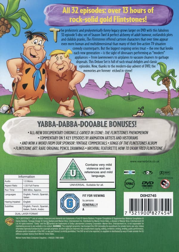 Familjen Flinta / Säsong 2 (Ej svensk text) (4 DVD)