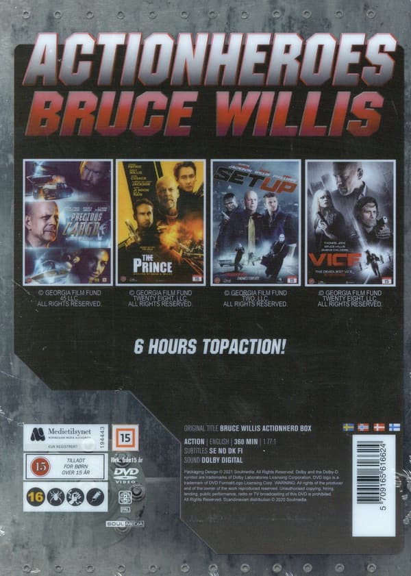 Bruce Willis x 4 / Ltd Steelbook (4 DVD)