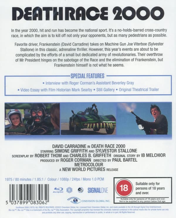 Death race 2000 (Ej svensk text) (Blu-ray)
