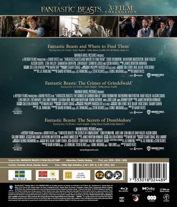 Fantastiska vidunder 1-3 (3 Blu-ray)