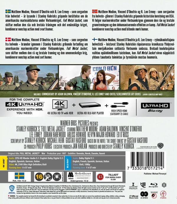 Full metal jacket (4K Ultra HD + Blu-ray)
