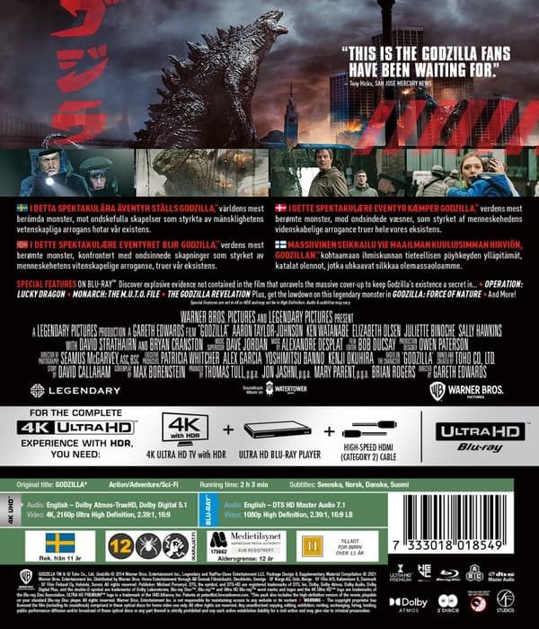 Godzilla (2014) (4K Ultra HD + Blu-ray)